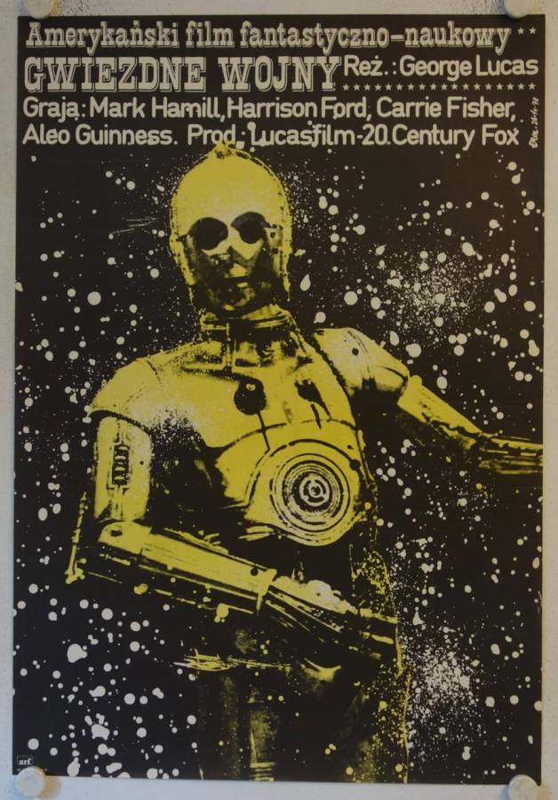 Star Wars - Krieg der Sterne originales polnisches Filmplakat